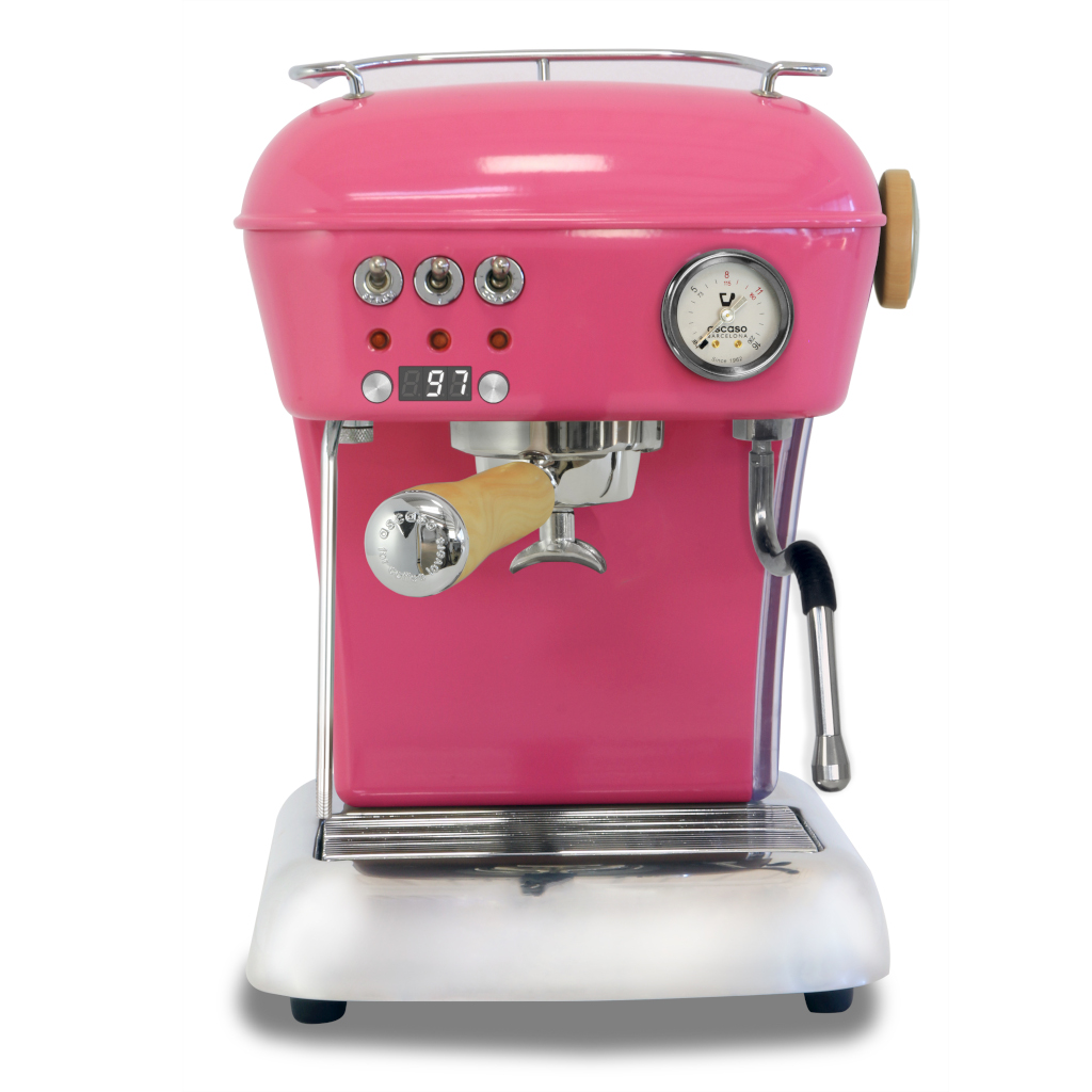 Ascaso Dream UP V3 PID Espresso Machine W Wood Handle Steam Knob LIGHT GUM PINK Ascaso Dream UP V3 PID Espresso Machine W Wood Handle Steam Knob LIGHT GUM PINK